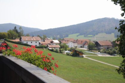 Ausblick vom Balkon