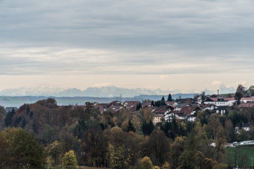 Blick vom Feriendorf